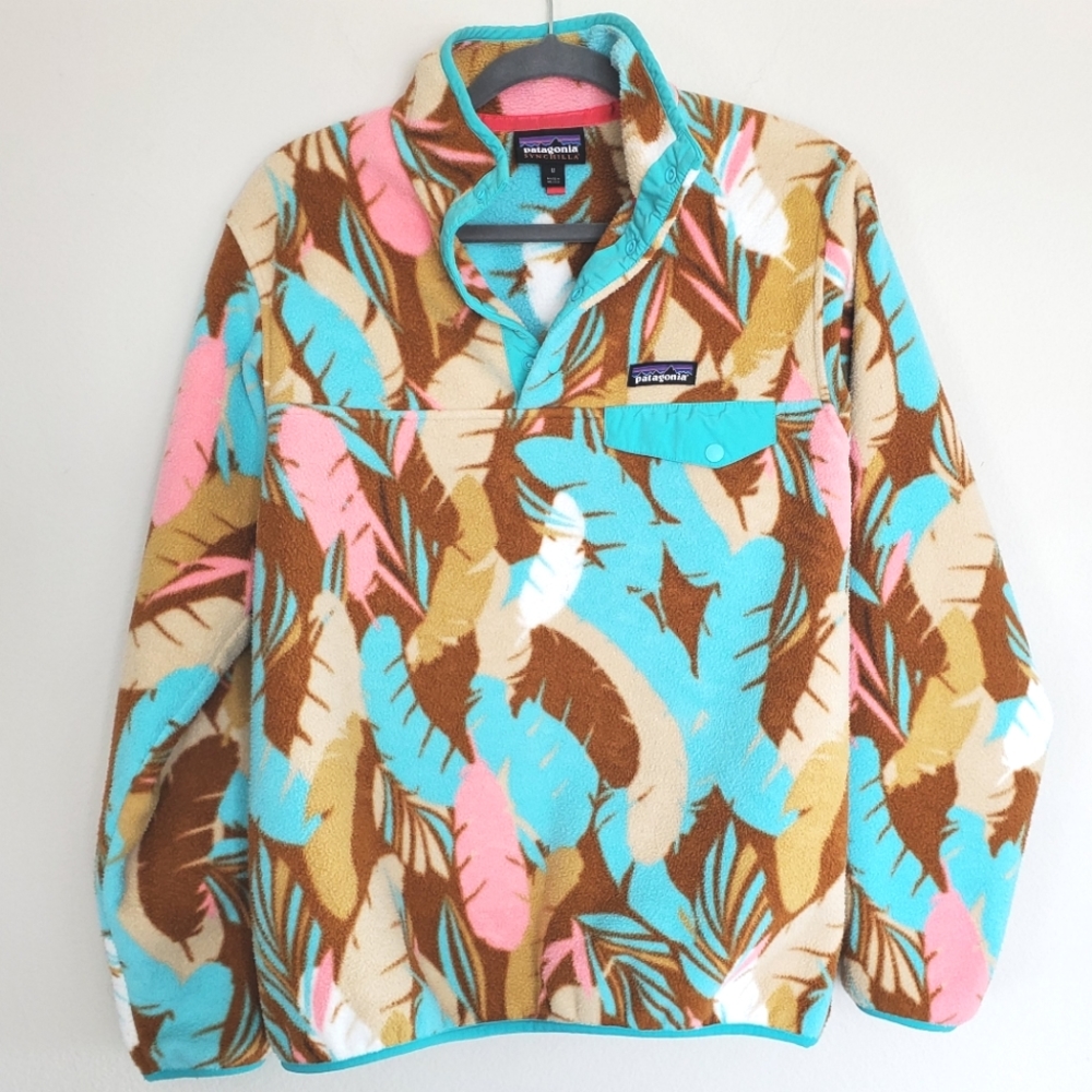 Patagonia Synchilla Snap T Fleece Feather Dance